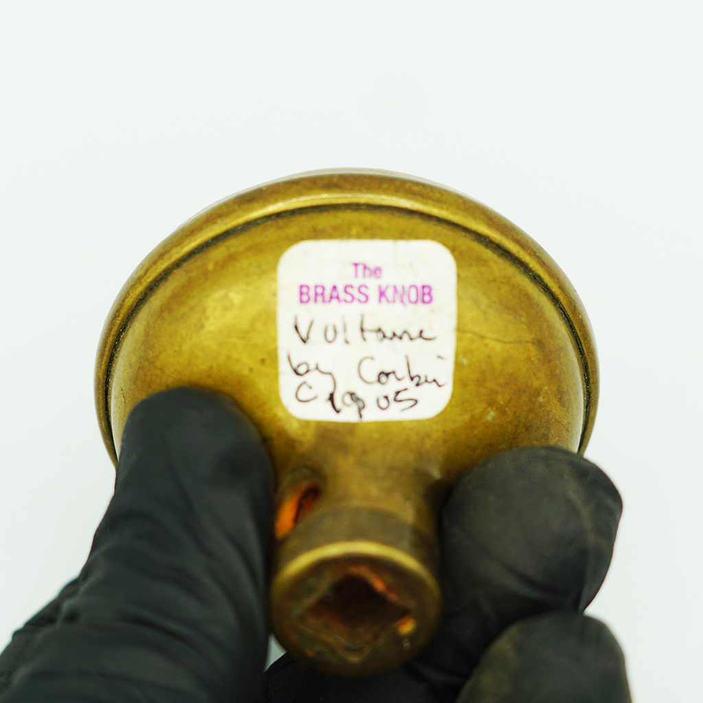 Decorative Single Brass Knob Circa 1905 - ITEM#4283