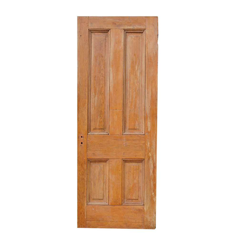 4 Panel Wooden Door (Natural Wood - Non Painted)