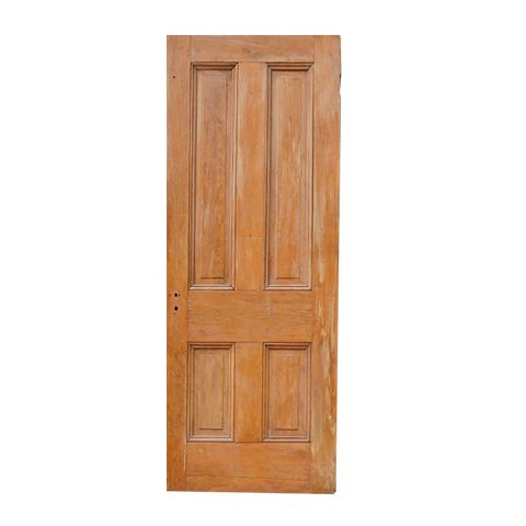 4 Panel Wooden Door (Natural Wood - Non Painted)