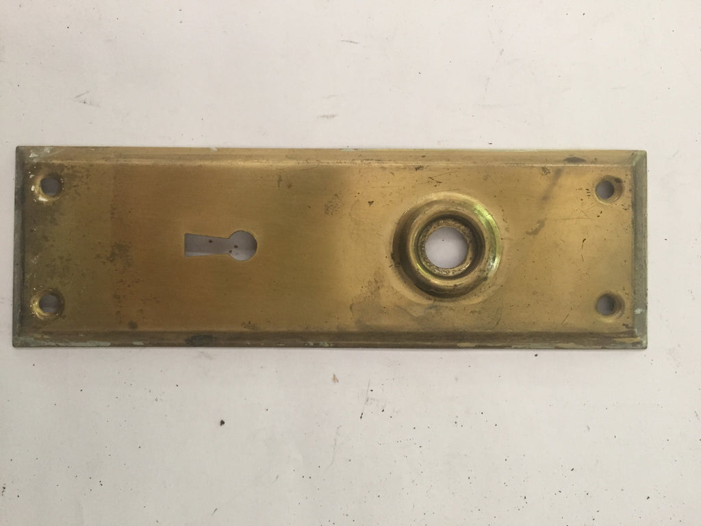 Rectangular Vintage Brass Door Plates (PAIR)