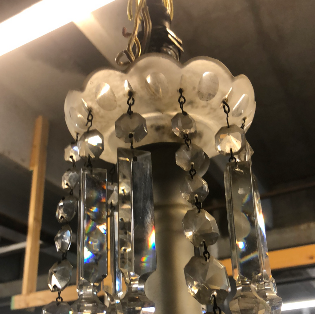Crystal glass chandelier 1890