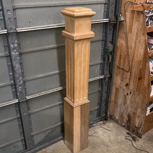 Newel post stripped