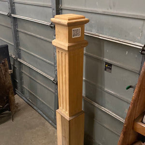 Newel post stripped