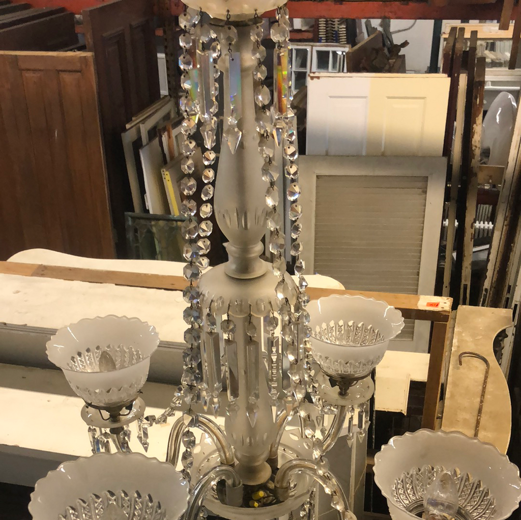 Crystal glass chandelier 1890
